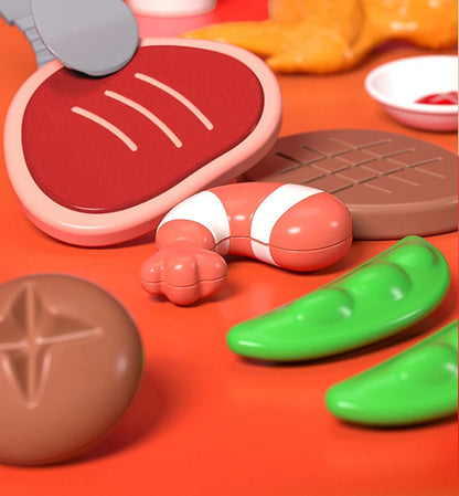 Kitchen Food Role Play Pretend Play Children Toy Ice Cream Candy Sweet Dessert Accessories Toys for Kid Christmas Birthday Gifts.