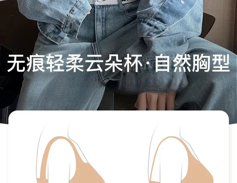 Seamless Bras for Women Small Chest 1/2 Cup Push Up Bra Non-Wire Bra Women Support Underwear Sexy Lingerie Female Intimates.