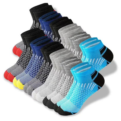 5 Pairs Men Summer Socks Trendy Fashionable Simple Versatile Men Ankle Socks Comfortable Lightweight Breathable Casual Socks.