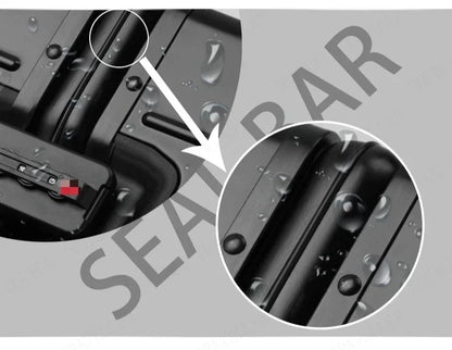 Trolley Box Rollgepäck Silber Koffer mit hoher Kapazität Koffer aus Aluminium-Magnesium-Legierung Universalrad.