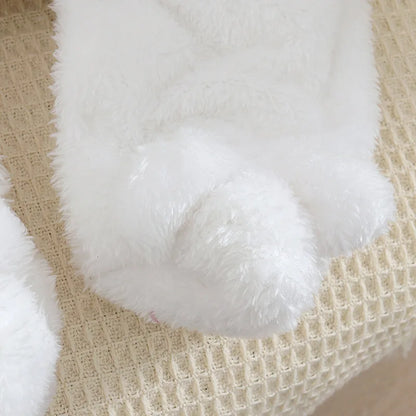 Herbst und Winter Neue Baby Plüsch Klettern Kleidung Baby Warme und Dicke Cartoon Hund Kaninchen Nette Baumwolle Kleidung für 0-2 jahre