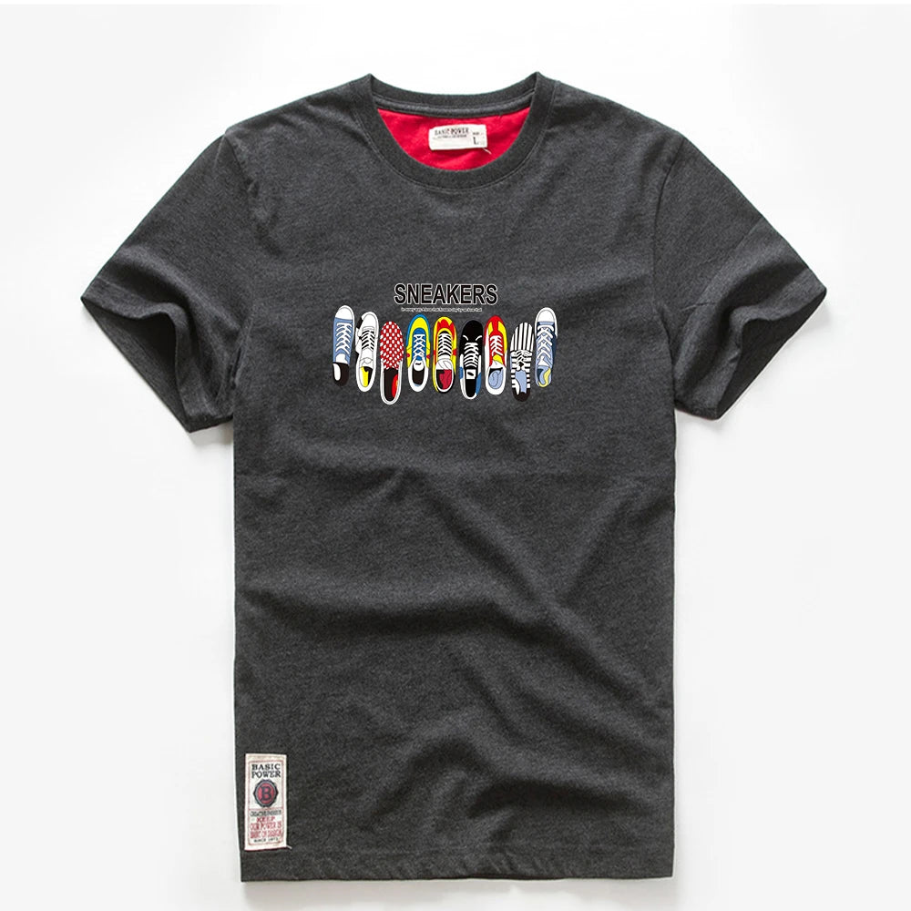 Men's T-shirt Cotton White Blue T Shirt Men Autumn Summer Causal O-neck Basic Designer Tshirt Male High Quality Classical Tops.