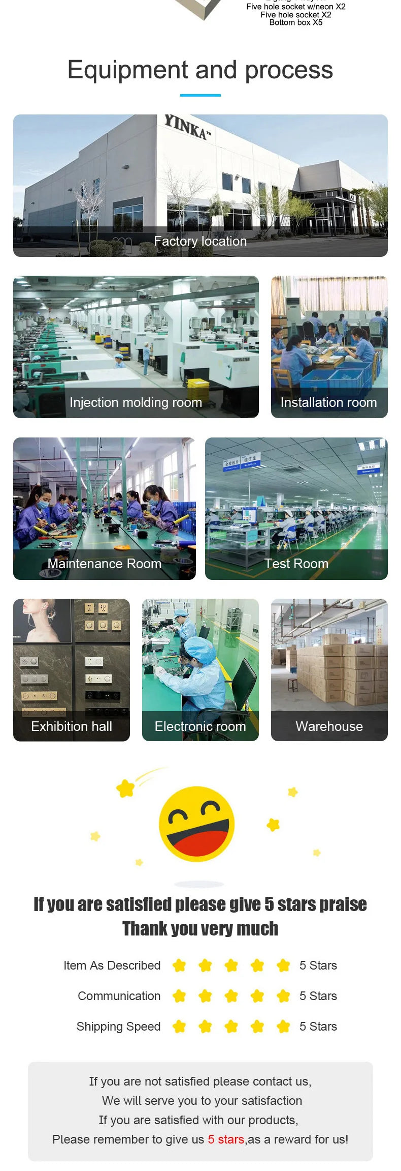 YINKA Schaltersteckdose, Aluminium, gebürstetes braunes Panel mit LED-Anzeige, EU-Steckdose, Schalttafel, elektrischer Lichtschalter, AC110–250 V, NET.