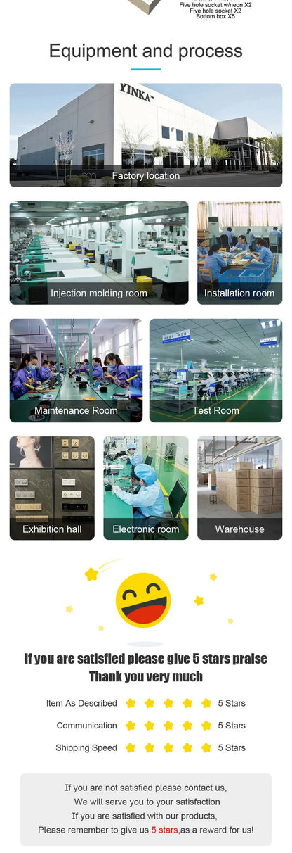 YINKA Schaltersteckdose, Aluminium, gebürstetes braunes Panel mit LED-Anzeige, EU-Steckdose, Schalttafel, elektrischer Lichtschalter, AC110–250 V, NET.