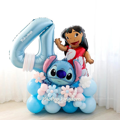 Lilo & Stitch Themenballons Sitich Aluminiumfolienballon Kindergeburtstag Party Dekoration Babyparty Geschenke Zubehör.