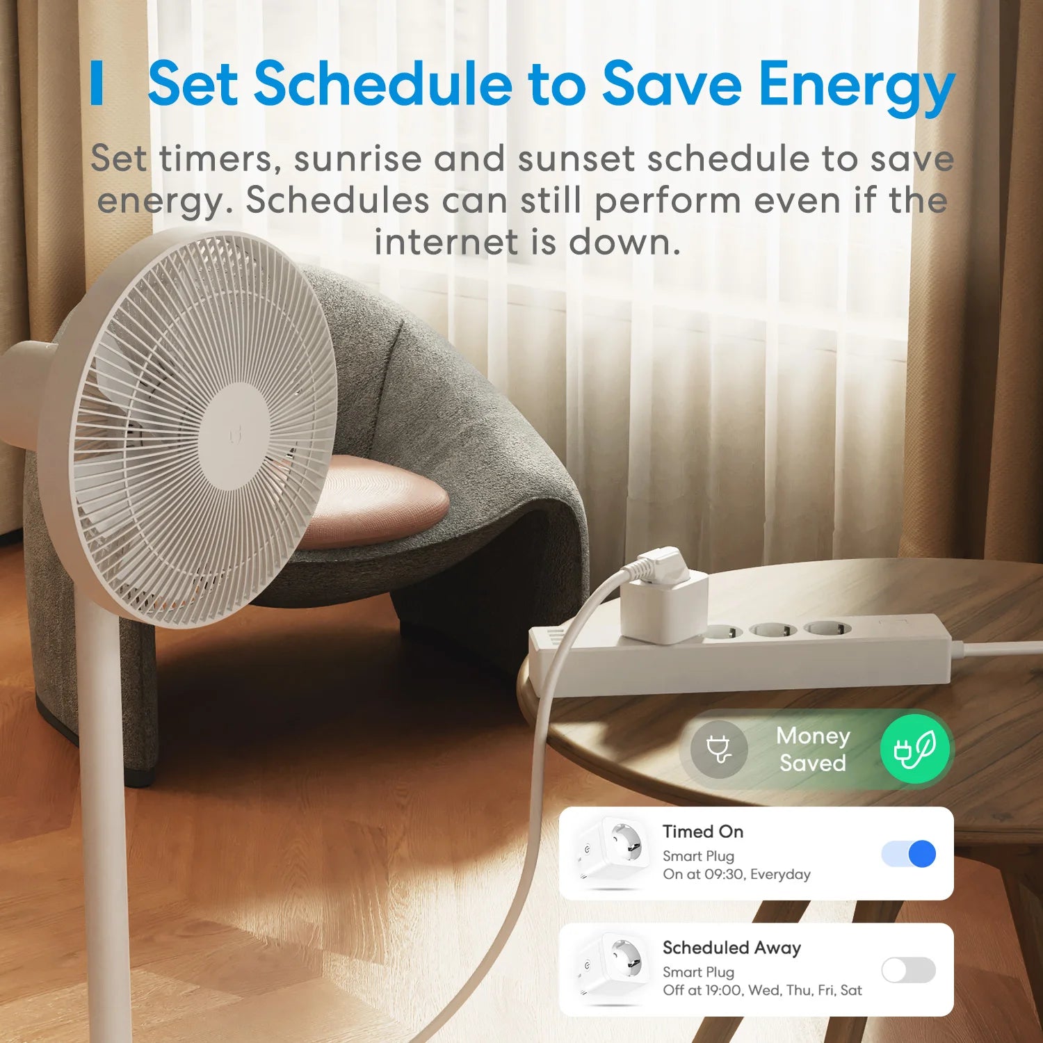 Meross 16A HomeKit Smart Plug EU WiFi Steckdose Fernbedienung Sprachsteuerung Unterstützung Alexa Google Assistant SmartThings.