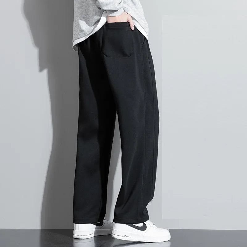 Extra Long leg Length Men's Tall Pants Elastic Waist Sweatpant Male Black Stretch Sport Jogger Trouser 190 Cm 195 107 115 200cm.