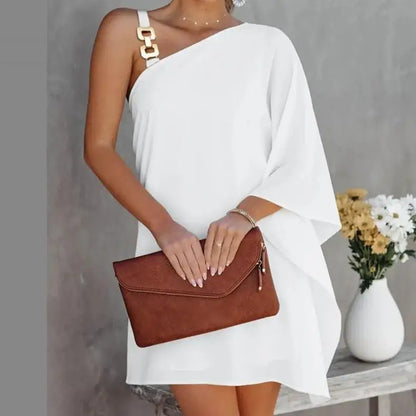 Sommer Damen rückenfreie One-Shoulder-Minikleider, Damenbekleidung, sexy Kostüm-Strandkleid, Schlafkleid, kurzes Damenkleid, y2k-Kleidung.