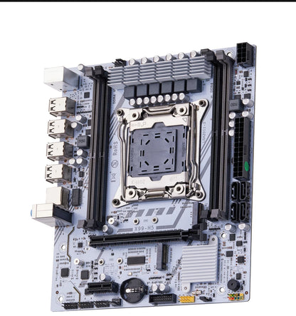 QIYIDA X99 Motherboard Set Kit Xeon LGA2011-3 E5 2680 V4 2x8gb=16GB DDR4 SATA PCI3.0 NVME M.2 X99H5 Gaming Computer.