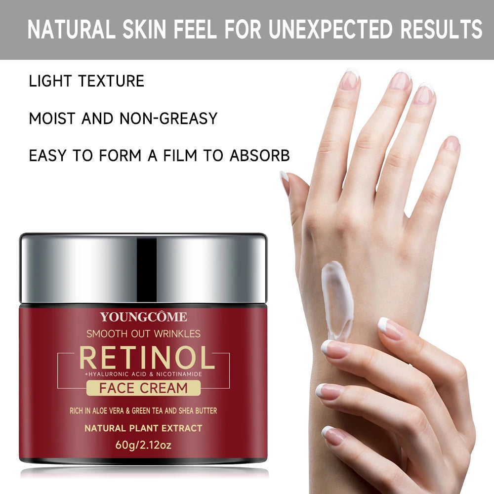 Retinol  Lifting Firming Cream Repairing Moisturizing Nourishing Cream Brightening Skin Facial Cream Anti-Aging Face Skin Care.