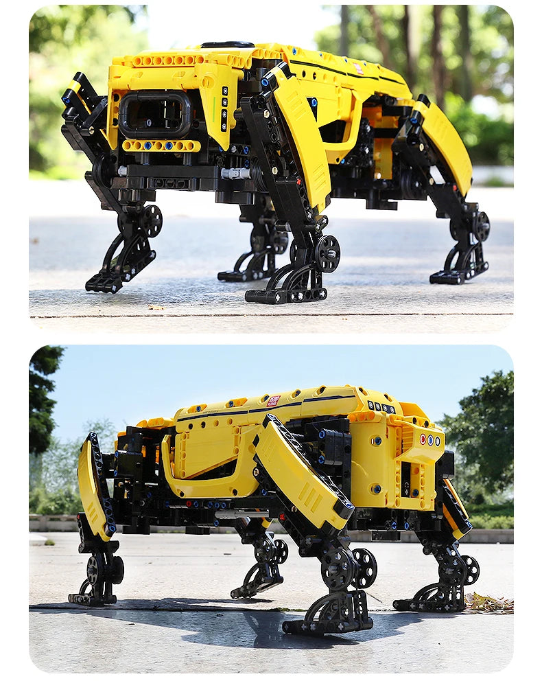 MOULD KING 15066 15067 Technical Toys The APP&RC Motorized Boston Dynamics Big Dog Set Assembly AlphaDog Building Blocks Bricks.