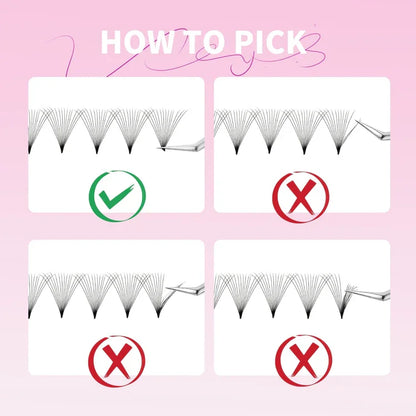 Veyes Inc NarrowPro Premade Fans Lashes Fans Veyelash 320 Fans 14D 16D Slim Thin Pointy Base Soft Russian Volume Fans Lash.