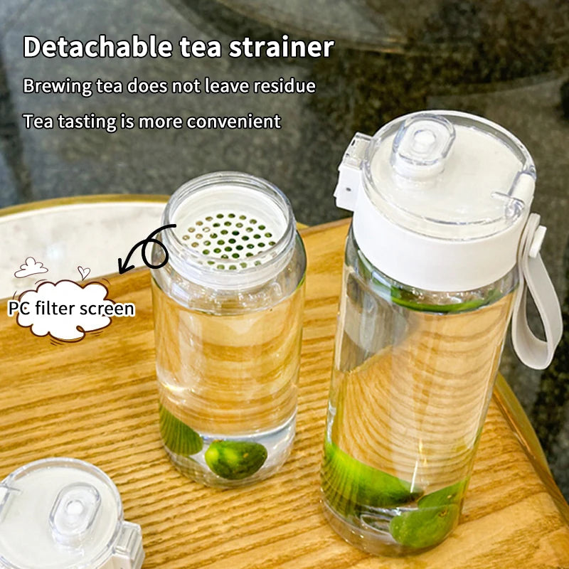 400/600/800ML Large Capacity Sports Water Bottle Leak Proof Plastic Cup Drinking Outdoor Travel Portable Gym Fitness Jugs.