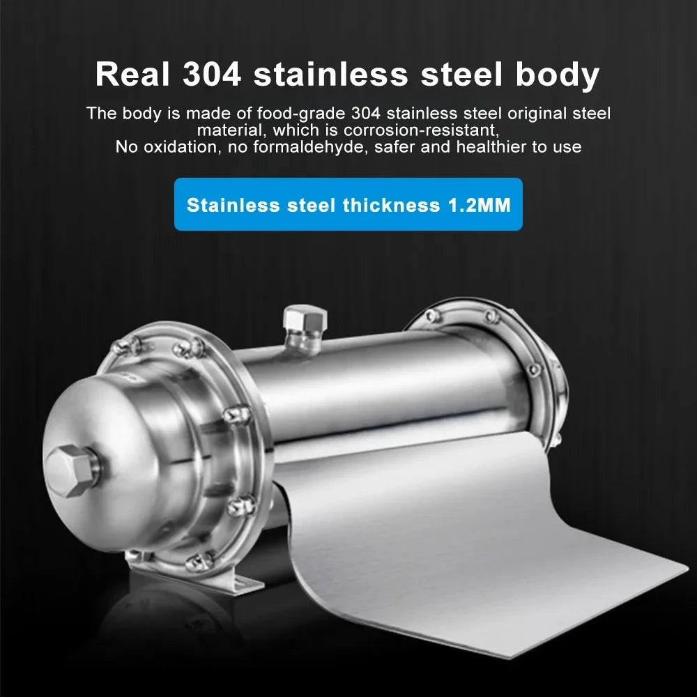 DIVEDEER 600L~3000L household water filter PVDF ultrafiltration purifier with washable pipe type direct drinking water kitchen.