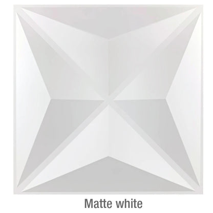 12 Pcs Decorative 3D Wall Panel Diamond Design Matt White Wallpaper Mural Tile-Panel-Mold 3D wall sticker bathroom kitchen 30cm