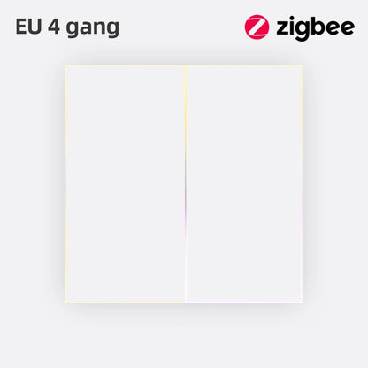 AVATTO Tuya Zigbee/WiFi Smart Lichtschalter mit Neutralleiter, Tasten-Rebound-Schalter mit Umgebungslicht-Unterstützung Alexa Google Home