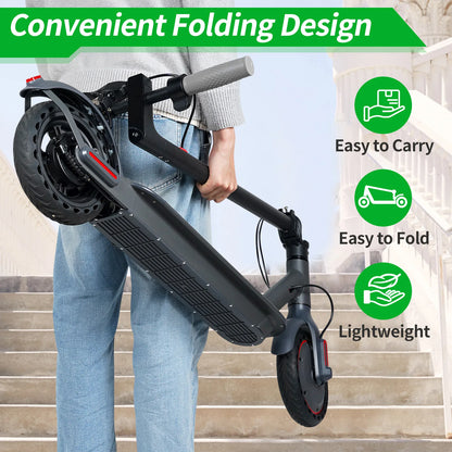 ATSANT TS07 Electric Scooter 600W 36V 10.5ah 31KM/H 35KM Long Range 8.5Inch Tyres with Shock Absorption Turn Signal Escooter