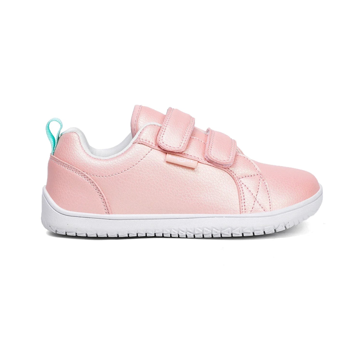 Boys Girls Barefoot Shoes Kids Wide Toe Minimalist Fashion Sneakers Lightweight Hook Loop Artificial Leather Walking Flats