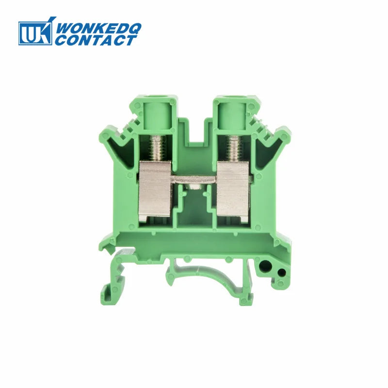 10 Stück UK 10N DIN-Schienenklemmenblock mit Schraubenzug, 10 mm Kabelstecker, mehrfarbig, Universaldraht, elektrischer Steckverbinder UK10N