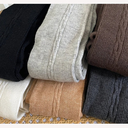 30% Wool Women Pantyhose Autumn Winter Comfortable Tights Girls Basic Bottom Leggings Long Stockings Black White Brown Grey