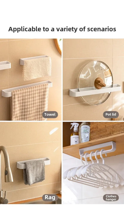 Wandhalterung für Hausschuhe, kein Stanzen, für Badezimmer, Handtuch, Aufbewahrungsregal, Toilette, multifunktionales Abflussregal für die Küche