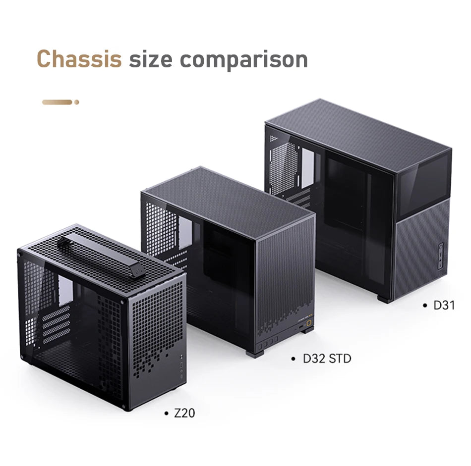 Jonsbo D32 STD/PRO MINI Desktop Case MINI-ITX MATX PC Case Support ATX/SFX Power Supply 240Water Cooling Computer Office Chassis