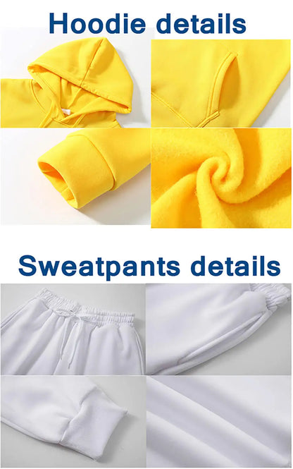 Neue Damen Trainingsanzug Herbst Winter Hoodies Sweatshirts Jogginghose 2-teilige Outfits Madrid Print Trend Sportbekleidung Damen Hosen Sets