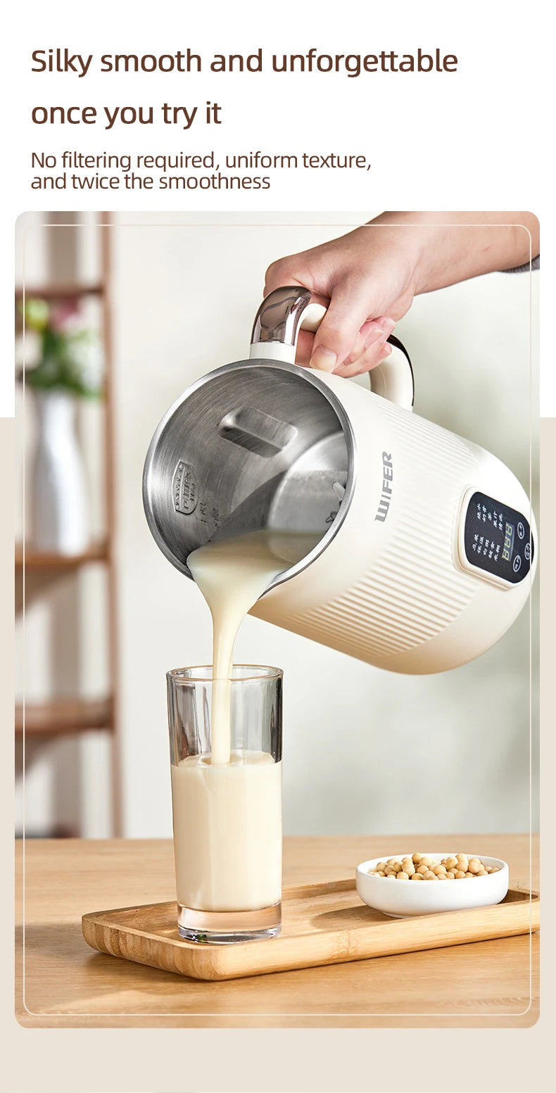 Automatic Soy Milk Machine Multifunctional Juicer Blender Home Wall Breaking Machine Soybean Milk Maker Breakfast Machine 220V.