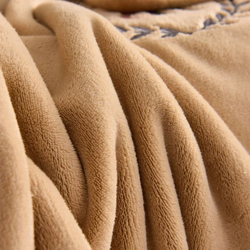 Winter Plush Elastic Fitted Sheet Couple Double Bedspread on The Bed Linen Mattress Pad Cover 90 150 180x200 Warm Deep Pocket