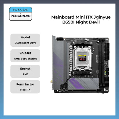 B650I Night Devil jginyue B650 Chipest B650 AM5 DDR5 mini itx pc motherboard gaming ARGB.