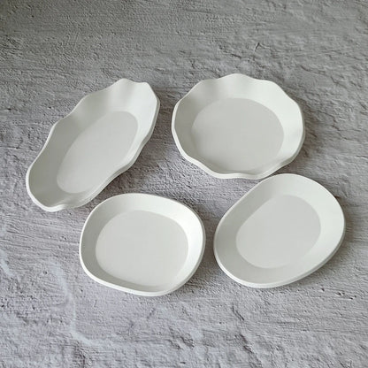 Storage Tray Clay Silicone Molds DIY Jewelry Display Holder Epoxy Resin Molds Oval Candle Cup Coaster Gypsum Plsater Mould.