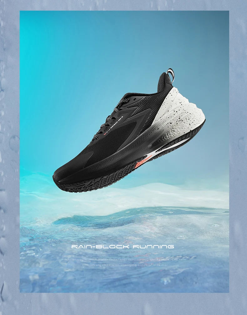 361 Degrees NEW Rainblock 7.0 Anti Splash Rainproof Running Shoes Technology Night Reflective Cushioning Man Sneakers 572342228