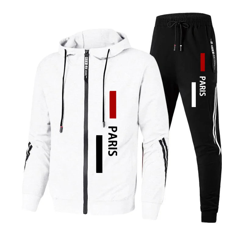 Quality Daily Fashion Men's Tracksuit Autumn Winter Casual Pullover Single Sweatshirt Hoodies Sweatpants Sports Outdoor Clothing.