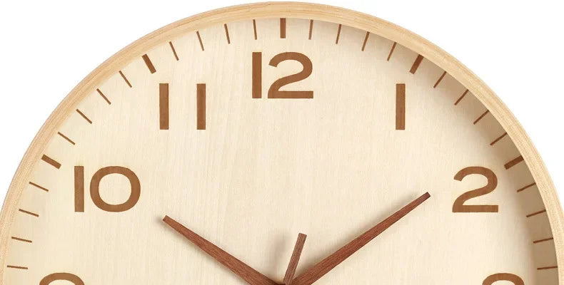 Wanduhr Wohnzimmer Zuhause Wandbehang Massivholz moderne einfache Uhr mittelalterliche Uhr Log Schlafzimmer Dekoration
