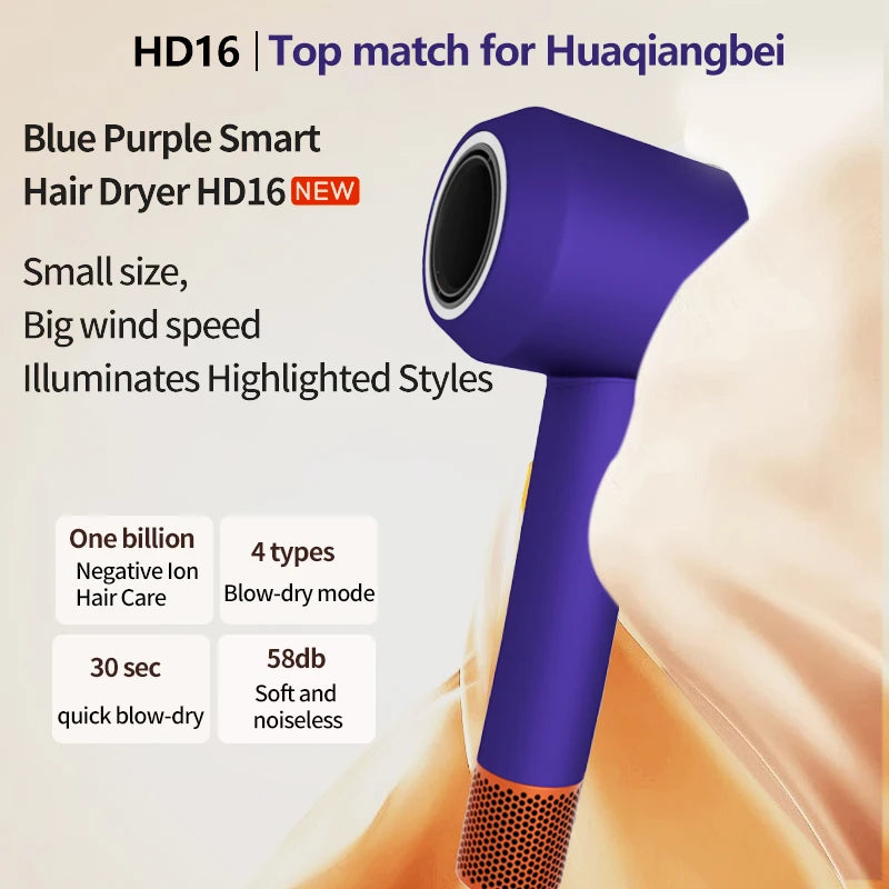 5 in 1 Professional Hair Dryer, with Hot and Cold Air Functionality - Lightweight and Thermostatic Styling Tool for Smooth Hair