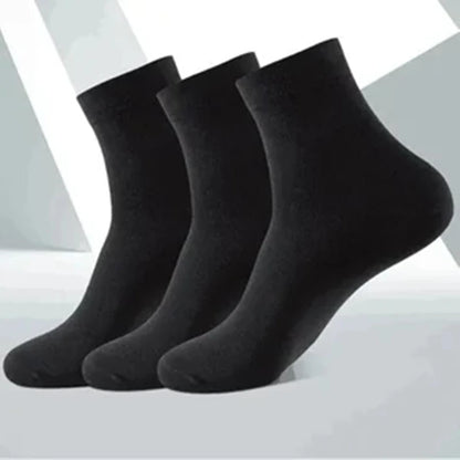 10/5/3MEN'S Mid-calf Socks Cotton Socks for All Seasons, Solid Colour and Versatile.