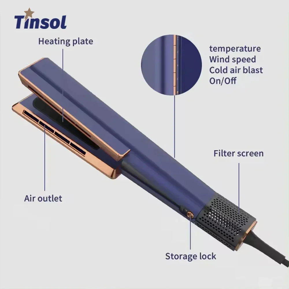 2 In 1 Hair Straightener multi styler Hair Dryer 110000rpm electric hair brushes Straightening Air Intuitive Airflow