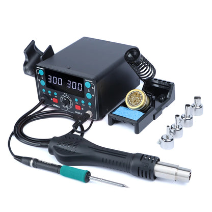 YIHUA 902D-IV Lötstation 775 W 2 in 1 Heißluft-Lötkolben-Rework-Station mit T12-Eisenspitze, Display, Schweißreparaturwerkzeuge