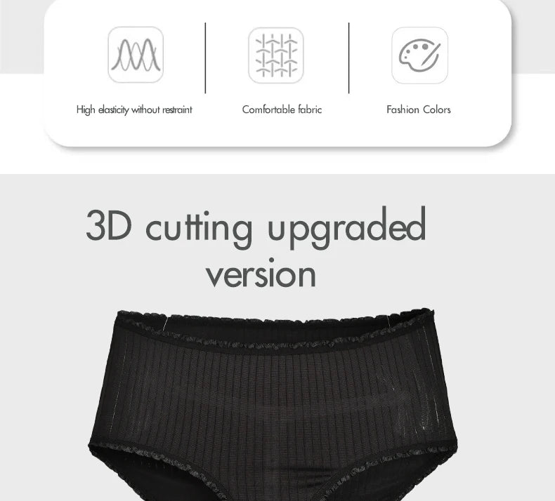 8pcs/lot Women Panties Milk Silk Girls Plus Size Underwear High Waist Briefs Breathable Solid Color Female Lingerie 38-100KG.