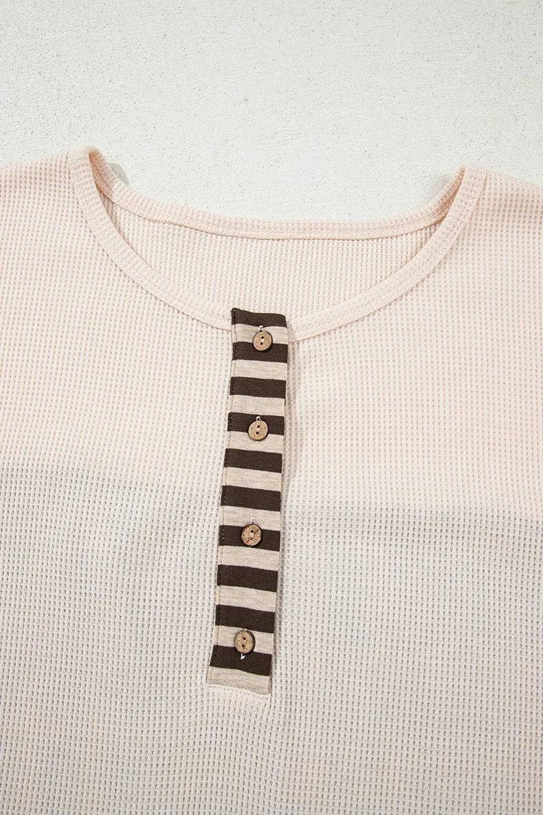 GIBSIE Plus Größe Taste Vorne Oansatz Plaid Sweatshirt Frauen Herbst 2025, Neue Tropfen Lange Hülse Lose Beiläufige Pullover Tops.