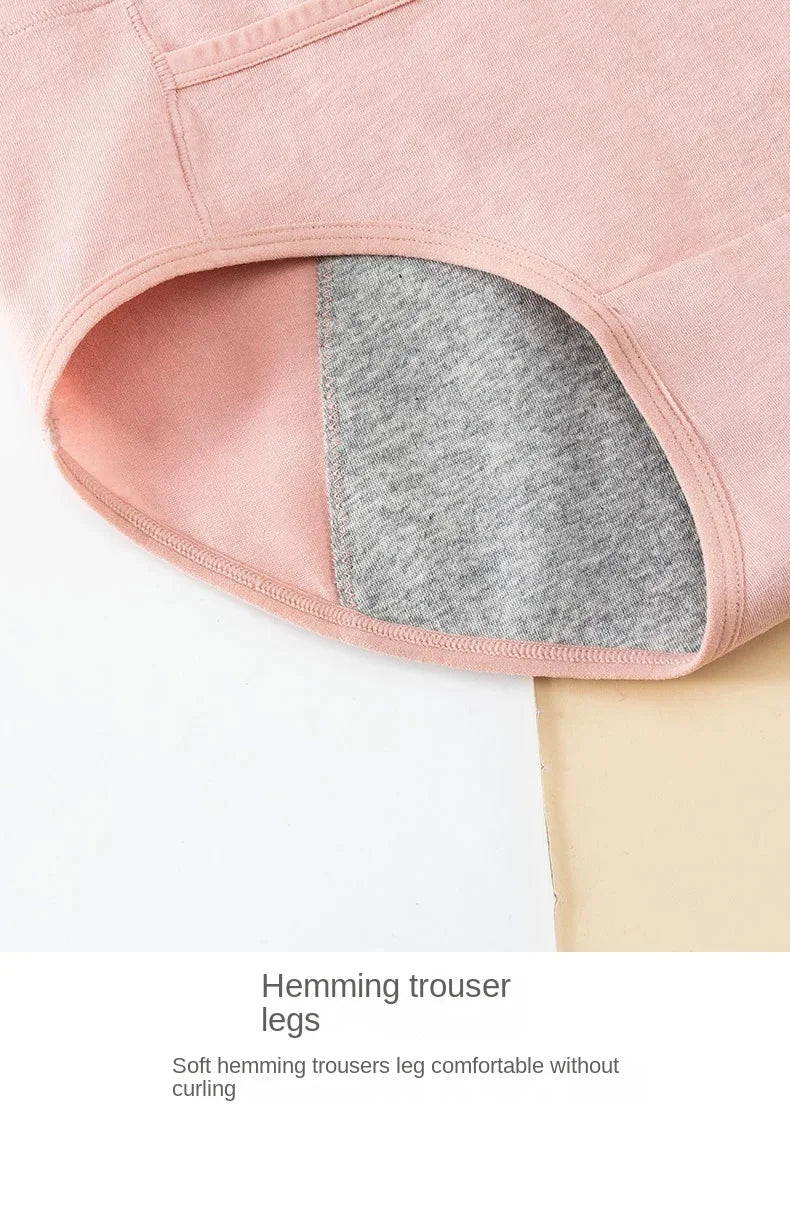 Cotton Menstrual Panties Leak Proof Breathable Cartoon cat Panties Woman Women Girls Physiological Pants Women's Intimates M-XL.