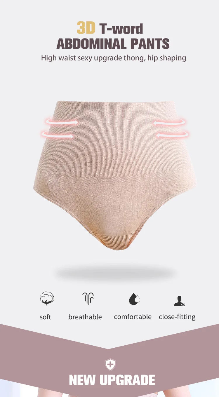 High Waist Butt Lifter Women Sexy Thong Shaper Tummy Control Panties Shaping Underwear Waist Trainer Pulling Briefs Shapewear.