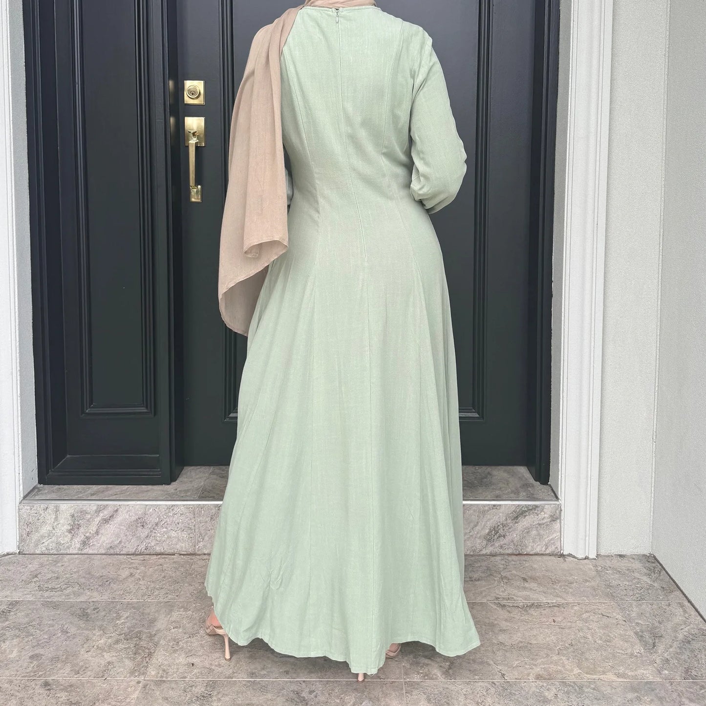 Muslimische Abaya Frauen Kleider Solide Schlank Jalabiya Eid 2025, Ramadan Marokko Islam Vestidos Largos Arabische Lange Robe Dubai Abayas Kaftan.