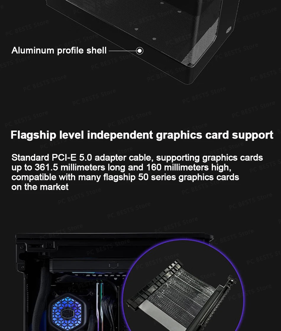 Cooler Master Magic Cube NR200P V3 Computer Case Small Chassis Supports Aluminum Alloy ITX Portable Desktop Host Case.