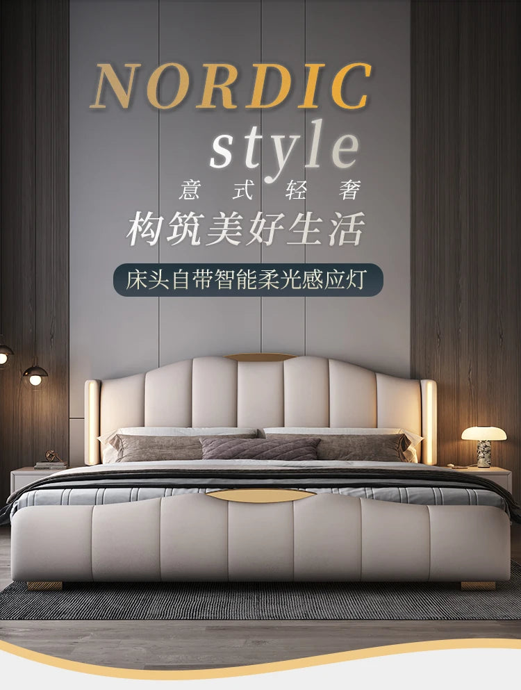 200 x 220 cm Rahmen-Kopfteil, Hochzeitsbett, Hauptschlafzimmer, Kingsize-Doppelbett, 3 Schubladen, Aufbewahrung, luxuriöse Schlafzimmermöbel in voller Größe