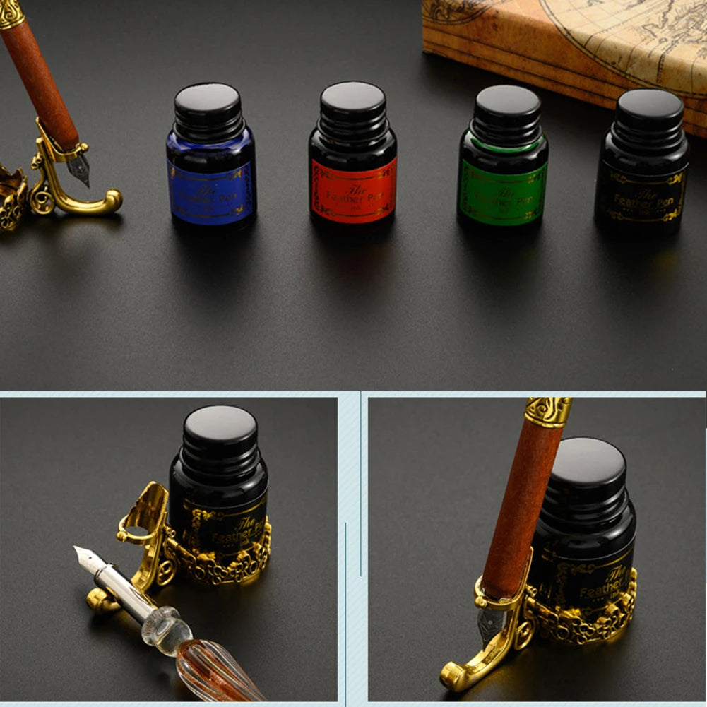 Dip Pen Füllfederhalter Stern Sternenhimmel Glas Kalligraphie Tintenstift Briefpapier Geschenk.