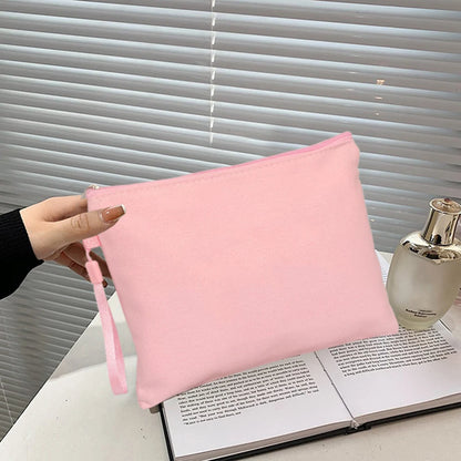 Blank Non Customized Tote Bag Fashion Teacher/Birthday Gift Make up Bags Toilet Kit Cosmetic Bag Mini Makeup Pouch.
