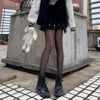 Sexy Butterfly Tights Vintage Y2K Fake Tattoo Pantyhose Black/Blue Lingerie Hosiery Thin Nylon Tights Body Ultra-thin Stocking #.