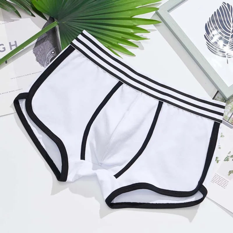 Männer weiche Unterhose Trunks Baumwolle hochwertige Unterwäsche u konvexe Tasche Höschen Cueca mittlere Taille atmungsaktive Boxershorts homme