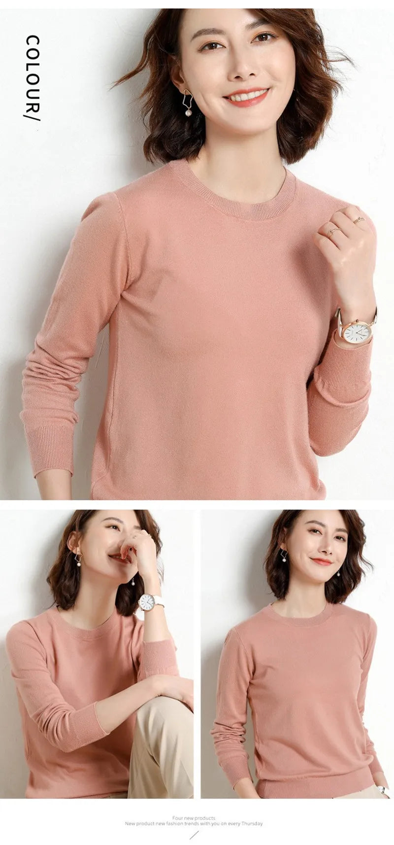 22 farben Herbst und Winter Kaschmir Pullover Frauen Pullover Oansatz Pull Femme Lange Hülse Frauen Casual Lose Pullover Pullover
